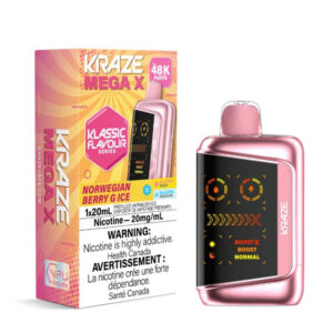 Kraze Mega X - 48K Puffs - Klassic - Norwegian Berry G Ice