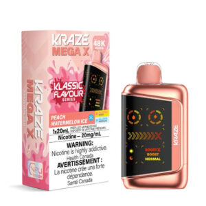 Kraze Mega X - 48K Puffs - Klassic - Peach Watermelon Ice
