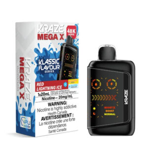 Kraze Mega X - 48K Puffs - Klassic - Red Lightning Ice