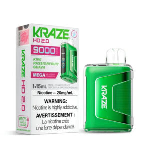 Kraze HD 2.0 Disposable Vape - 9000 Puffs - Kiwi Passionfruit Guava