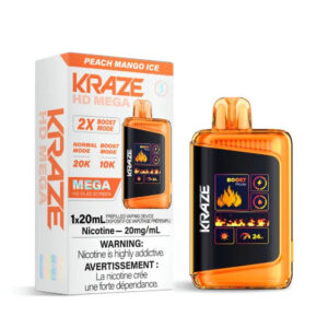 Kraze HD Mega Disposable Vape - 20K Puffs - Peach Mango Ice