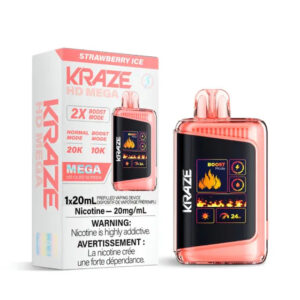 Kraze HD Mega Disposable Vape - 20K Puffs - Strawberry Ice