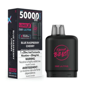 Flavour Beast Level X G2 Ultra Pod - 50k Puffs  – Blue Raspberry Cherry