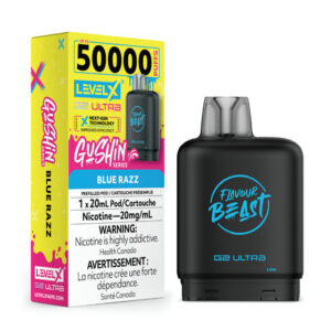 Flavour Beast Level X G2 Ultra Pod - 50k Puffs  – Gushin Blue Razz