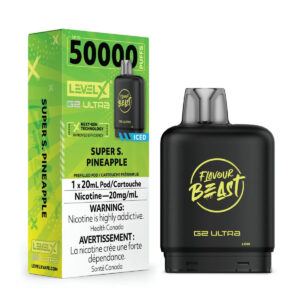 Flavour Beast Level X G2 Ultra Pod - 50k Puffs  – Super Sour Pineapple Iced