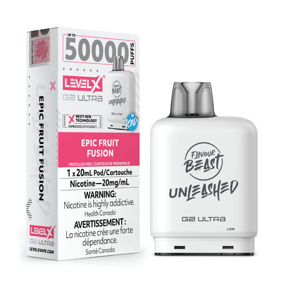 Flavour Beast Level X G2 Ultra Pod - 50k Puffs – Epic Fruit Fusion Iced