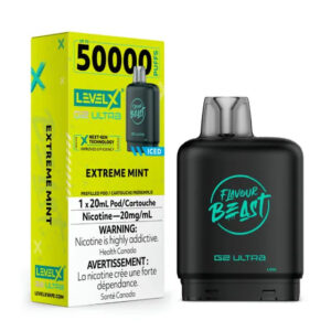Flavour Beast Level X G2 Ultra Pod - 50k Puffs  – Extreme Mint