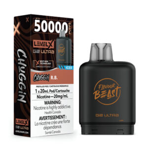 Flavour Beast Level X G2 Ultra Pod - 50k Puffs  – Chuggin' R.B. Iced