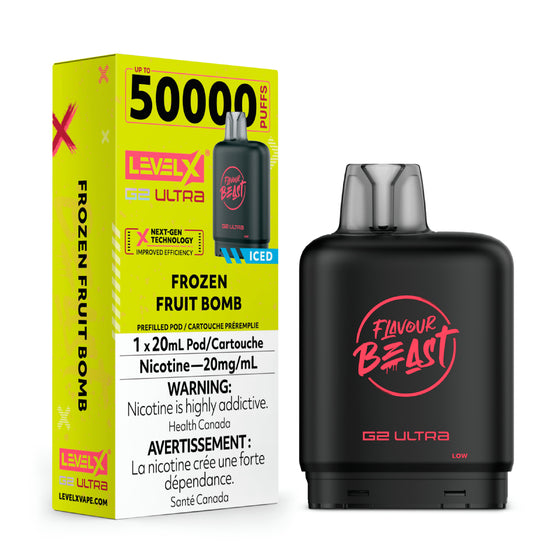Flavour Beast Level X G2 Ultra Pod - 50k Puffs – Frozen Fruit Bomb