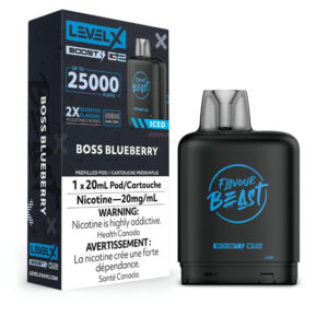 Flavour Beast Level X Vape Pod - 25K - Boss Blueberry Iced
