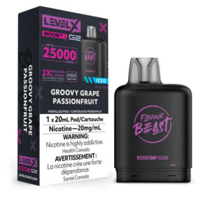 Flavour Beast Level X Vape Pod - 25K - Groovy Grape Passionfruit