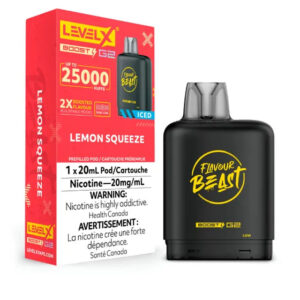 Flavour Beast Level X Vape Pod - 25K - Lemon Squeeze Iced