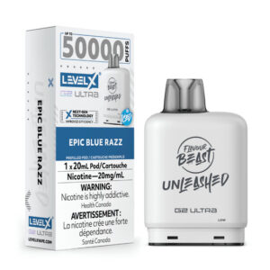 Flavour Beast Level X G2 Ultra Pod - 50k Puffs – Epic Blue Razz ICED