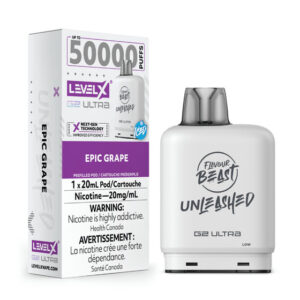 Flavour Beast Level X G2 Ultra Pod - 50k Puffs – Epic Grape Iced