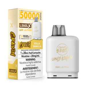 Flavour Beast Level X G2 Ultra Pod - 50k Puffs  – Cravin' Killa Vanilla