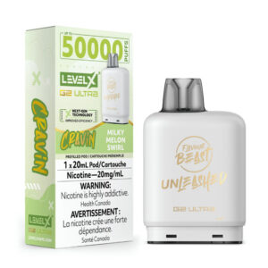 Flavour Beast Level X G2 Ultra Pod - 50k Puffs  – Cravin' Milky Melon Swirl