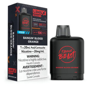 Level X Flavour Beast BOOST Pod 20mL - Bangin' Blood Orange Iced - 25K Puffs