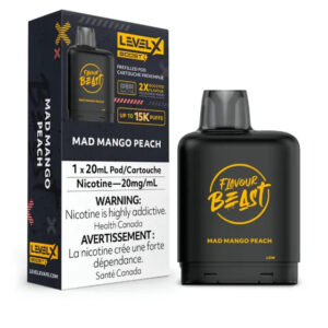Level X Flavour Beast BOOST Pod 20mL - Mad Mango Peach - 25K Puffs
