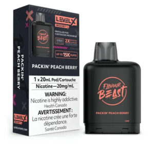 Level X Flavour Beast BOOST Pod 20mL - Packin' Peach Berry - 25K Puffs
