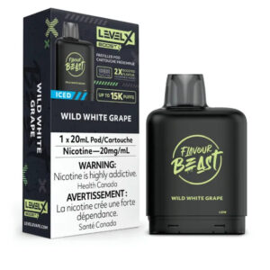 Level X Flavour Beast BOOST Pod 20mL - Wild White Grape Iced - 25K Puffs