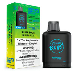 Level X Flavour Beast BOOST Pod 20mL - Super Sour Blue Razz Iced - 25K Puffs