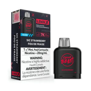 Level X Sic Strawberry Iced Flavour Beast Pods