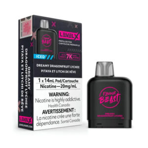 Level X Dreamy Dragonfruit Lychee Iced Flavour Beast Pods