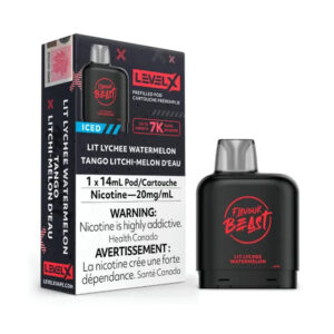 Level X Lit Lychee Watermelon Iced Flavour Beast Pods