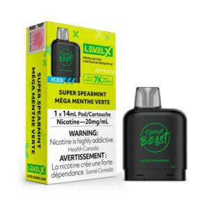 Level X Super Spearmint Iced Flavour Beast Pods