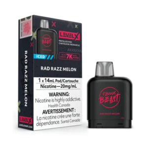 Level X Rad Razz Melon Iced Flavour Beast Pods