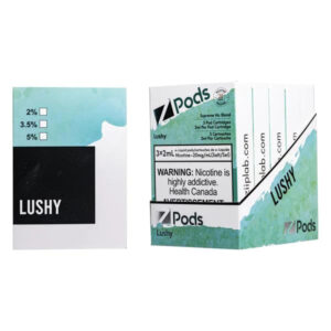 Z pods STLTH Compatible - Lushy - Supreme Nic Blend 20MG with 50MG Throat Hit
