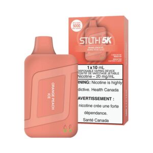 STLTH 5K Disposable Vape - Rechargeable - Orange Peach Ice - 5000 Puffs - Orange Peach Ice