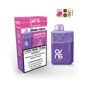 OVNS RANGER 10000 PUFF RECHARGEABLE DISPOSABLE VAPE - Grape Ice