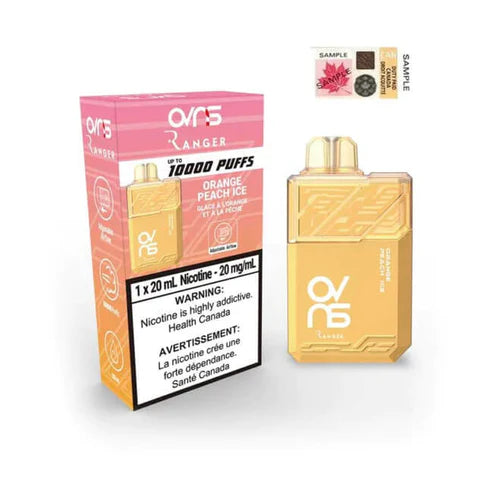 OVNS RANGER 10000 PUFF RECHARGEABLE DISPOSABLE VAPE - Orange Peach Ice