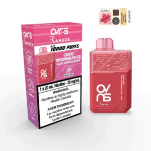 OVNS RANGER 10000 PUFF RECHARGEABLE DISPOSABLE VAPE - Grape Watermelon Ice