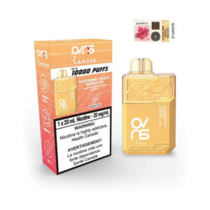 OVNS RANGER 10000 DISPOSABLE VAPE - Raspberry Peach Mango Ice