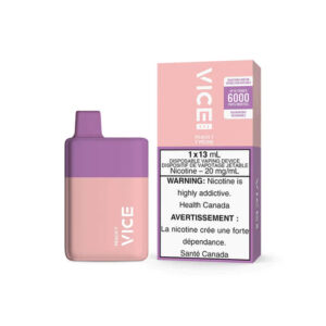 Vice Box Rechargeable Disposable Vape - 6000 Puffs - Peach T