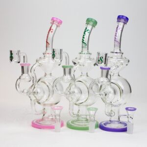 SOUL Glass 2-in-1 Recycler Bong - 9 Inches