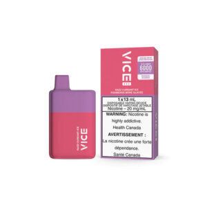 Vice Box Rechargeable Disposable Vape - 6000 Puffs - Razz Currant Ice