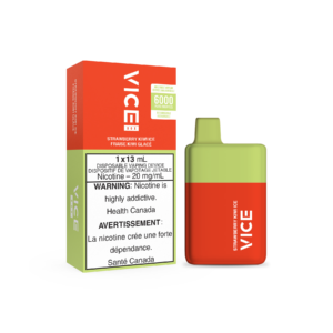 Vice Box Rechargeable Disposable Vape - 6000 Puffs - Strawberry Kiwi Ice
