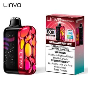 Linvo Rave 60K Disposable Vape - 20 ML - Strawberry Ice