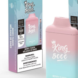 King Disposable Vape - Nicotine Free - 10 ML - 5000 Puffs - Berry Fusion