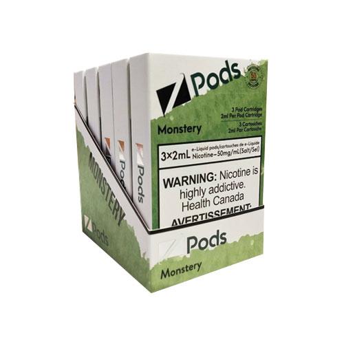 Zpods Stlth Compatible Monstery - Supreme Nic Blend - 20 MG with 50 MG Throat Hit