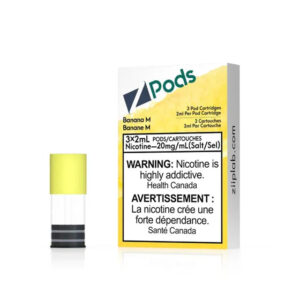 Z pods STLTH Compatible -  Banana M - Supreme Nic Blend 20MG with 50MG Throat Hit