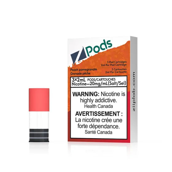 Z pods STLTH Compatible - Peach Pomegranate - Supreme Nic Blend