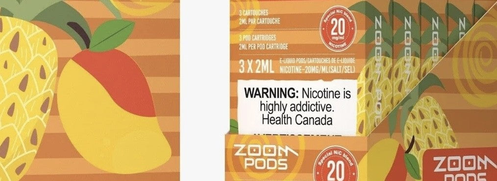 Zoom Pods STLTH Compatible - Mango Kiwi ice - 20 MG