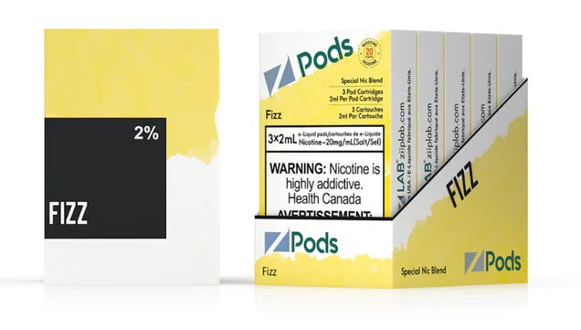 Z pods STLTH Compatible - Fizz - Supreme Nic Blend 20MG with 50MG Throat Hit
