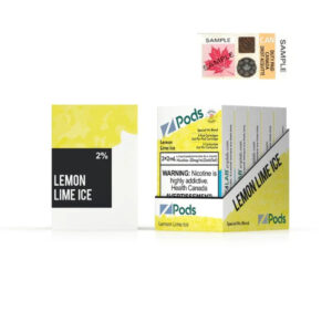 Zpods Stlth Compatible Lemon Lime Ice - Supreme Nic Bend 20MG with 50MG Throat Hit / Ontario