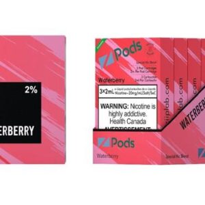 Z pods STLTH Compatible -  Watermelon Berry - Supreme Nic Blend 20MG with 50MG Throat Hit