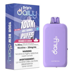 Drip'n Daily by Envi 30ML Disposable Vape - 100K Puffs - Just Berries